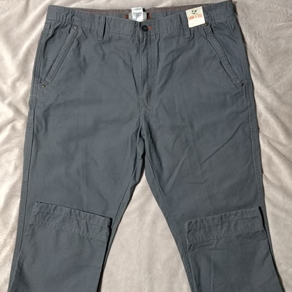 Outdoor Life khaki canvas pants 38x32 NWT